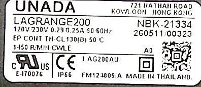 ECM Refrigeration Motor 120/230V, 1450 RPM - Replaces GENTEQ, MARS, US MOTORS